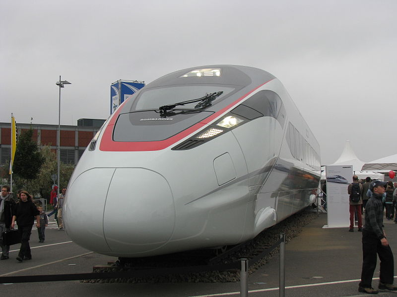 Bombardier Zefiro 380 high speed train prototype at InnoTrans in 2010